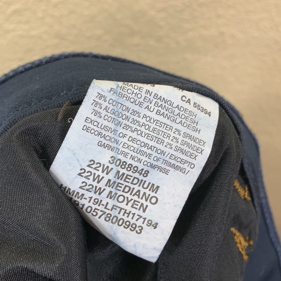 Lee Plus Denim Jeans Pants Blue Straight Leg Mid Rise Flex Motion 22W Me… - Picture 12 of 14